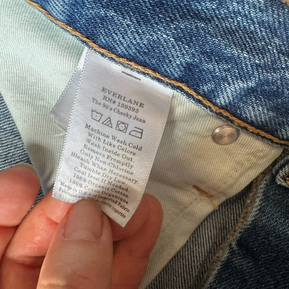Everlane The ’90s Cheeky Jean Women’s High Rise Straight Leg Denim 26 Ankle - Picture 6 of 12